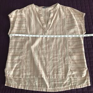 Jones & Co Jones New York Shirt Womens Size S Linen Blend